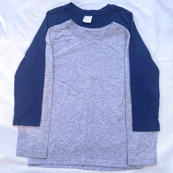 2 Set Hanna Andersson Kids Classic full T-Shirt Set - Blue, Gray, - Picture 1 of 2
